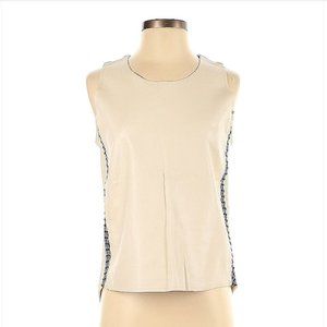 Zara Faux Leather Top Size S